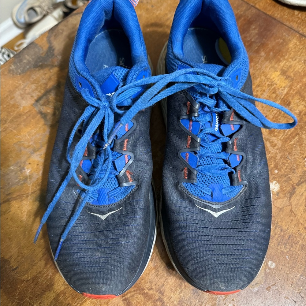 Hoka One One Men's Navy Blue and Blue Athletic Shoes